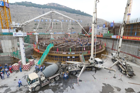 Tianwan 6 first concrete - 460 (CNNC)